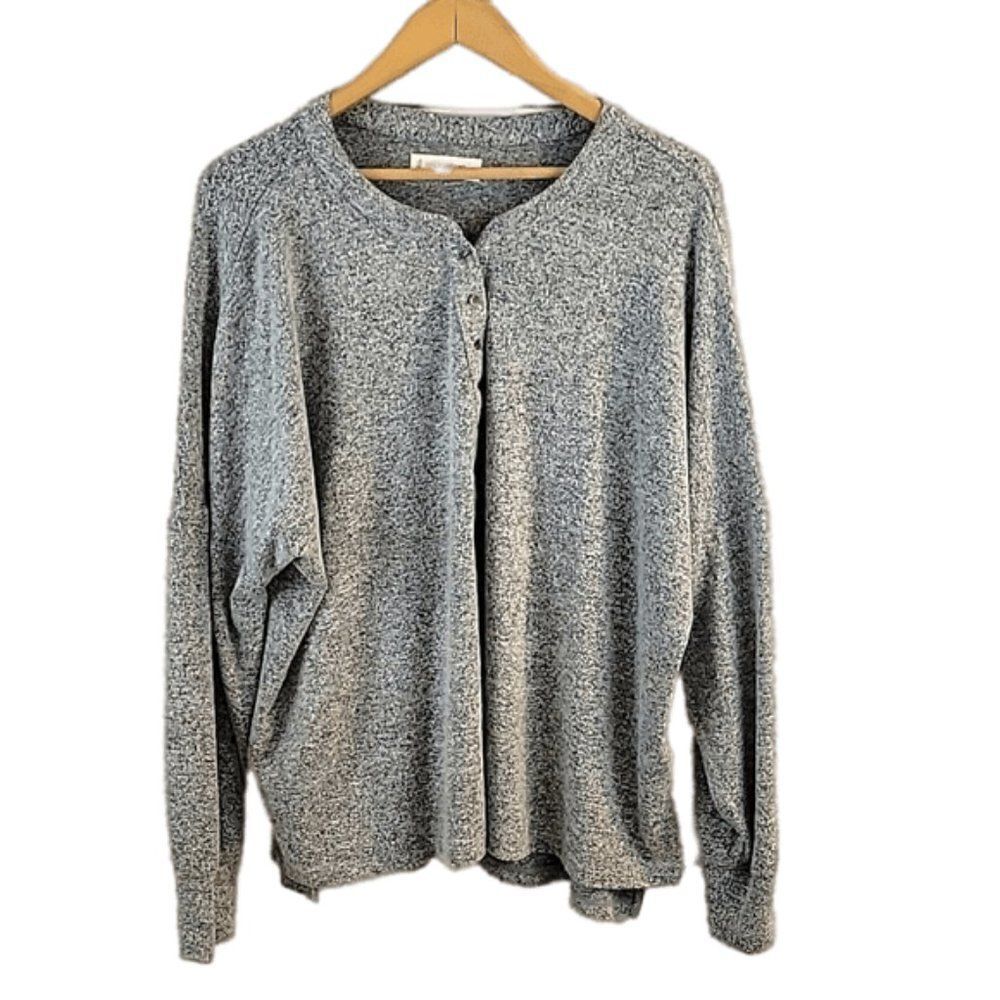 Lucky Brand, Button up Neck Pullover-Super Soft-Size XL